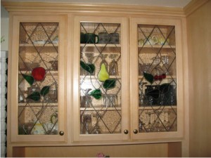 joe piluso stained glass cabinet windows