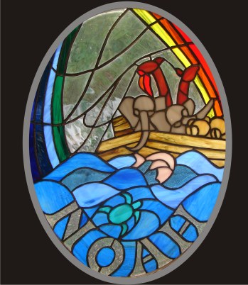 noahs ark stained glass barry thomson