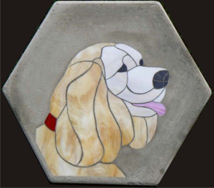 cocker spaniel stepping stone by carla ailshie