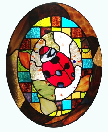 lady bug stained glass pattern chuck krausert
