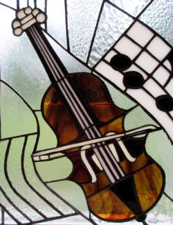 cello stained glass cindy strock