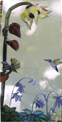 stained glass and mirror