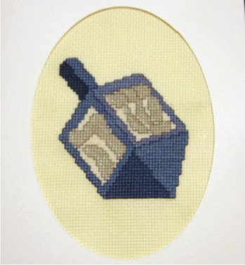 dreidle cross stitch by debbie stark
