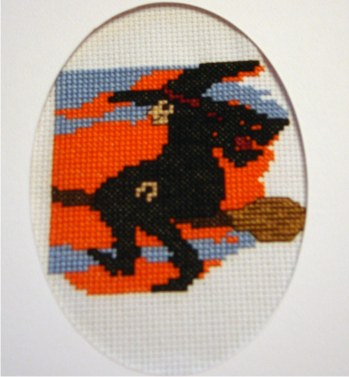 witch and moon cross stitch debbie stark