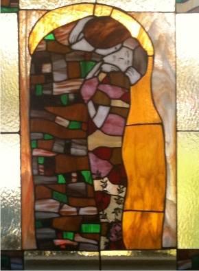 donna slevin stained glass klimt