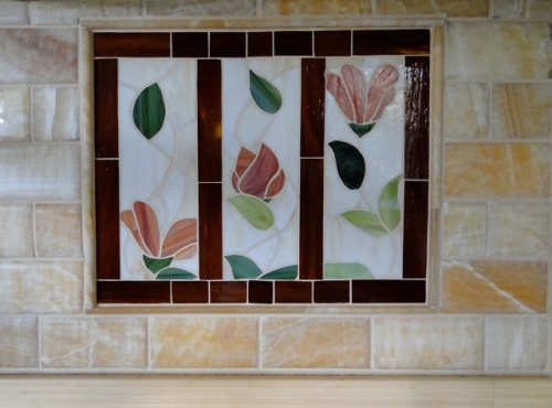 judy remington kitchen glass mosaic