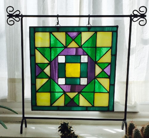 king davids crown quilt pattern for stained glass