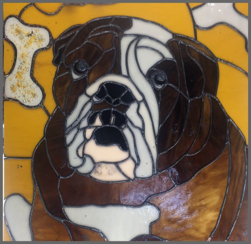 custom cremains pet stained glass