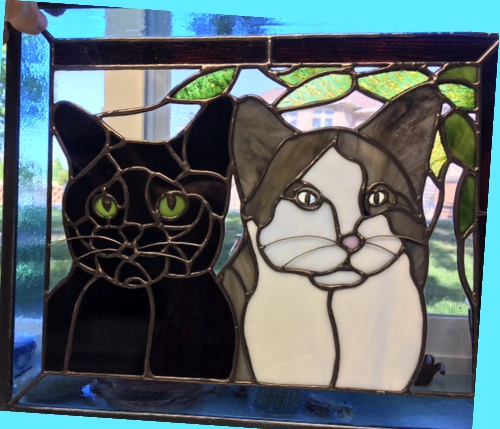 patterns for pet memorial stained glass panels