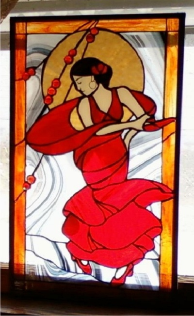 stained glass panel rebecca lewis