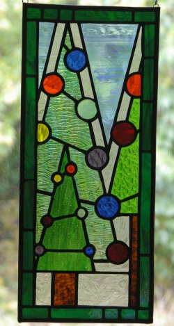 rich glamann abstract trees stained glass