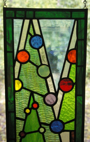 rich glamann abstract trees stained glass
