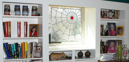 spider webs stained glass rich glamann