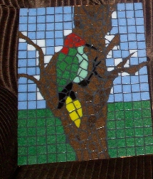 mosaic bird and tree roy avery