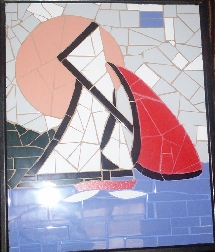mosaic sailboat roy avery