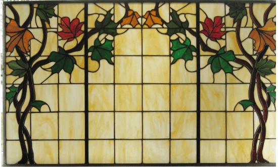 sandra oaks-houlette maple leaft stained glass