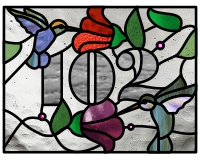 102 transom pattern with flowers and humming birds (image for) 102 transom pattern with flowers and humming birds