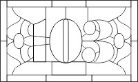 numbers, custom patterns for transoms for stained glass