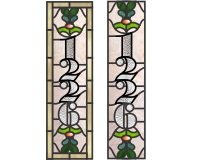 (image for) 1226 vertical sidelight panels (two different patterns)