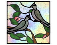 12 days of christmas - 2 turtle doves pattern for stained glass (image for) 12 days of christmas - 2 turtle doves pattern for stained glass