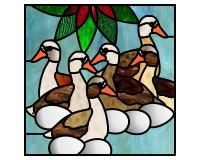 12 days of christmas - 6 geese a laying variation 11 (image for) 12 days of christmas - 6 geese a laying variation 11