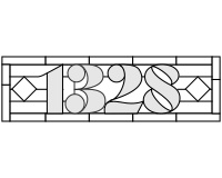 (image for) 1328 transom (pattern for stained glass)