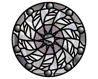 132 rose windows pinwheel (image for) 132 rose windows pinwheel