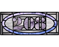 (image for) 208 oval center transom var 2, pattern for stained glass