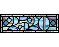 (image for) 2520 transom simple (pattern for stained glass)