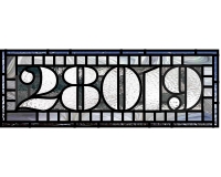 (image for) 28019 house transom pattern for stained glass