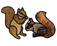 2 super simple squirrel suncatchers (image for) 2 super simple squirrel suncatchers