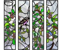 4 sidelight flowers (and) bird (image for) 4 sidelight flowers (and) bird