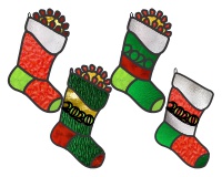 (image for) 4 christmas stockings 2020 (coronavirus pandemic covid 19)
