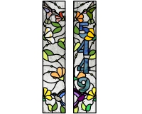 (image for) 5449 paired hummingbird sidelights