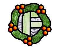 (image for) 5 inch wreath alphabet suncatcher patterns, letter F