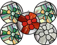 5 round suncatcher patterns, gifts for the holidays (image for) 5 round suncatcher patterns, gifts for the holidays