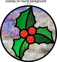 three holly leaves and berries ornament super simple for stained glass