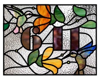 641 Humming bird transom (image for) 641 Humming bird transom