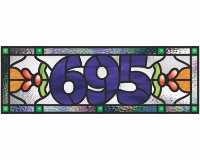 (image for) 695 house transom pattern 3c, contemporary numerals