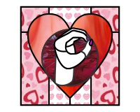 (image for) ASL O heart square 1 (hand only)