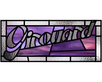 (image for) Girouard (name stained glass pattern)