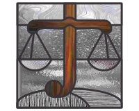 (image for) Justice "J" (scales and letter J)