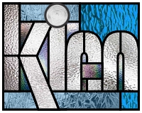 (image for) Kian, name pattern for stained glass, 14x11