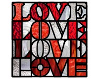 (image for) Love x 4 (square pattern for stained glass)
