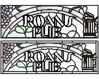 (image for) Roan's pub (custom stained glass bar pattern)