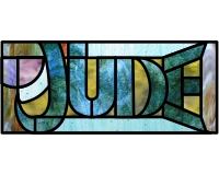 (image for) Jude 3 (africa style name pattern for stained glass)