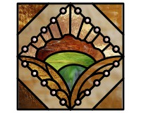 All Hallows Church, Ringmore, painted mandala 1 (image for) All Hallows Church, Ringmore, painted mandala 1