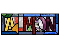 (image for) Almon (surname pattern for stained glass)