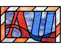 (image for) Alphabet US - "AU" var 1-1 red white and blue patriotic
