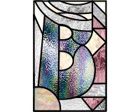 (image for) Alphabet - Africa - B 1, stained glass pattern